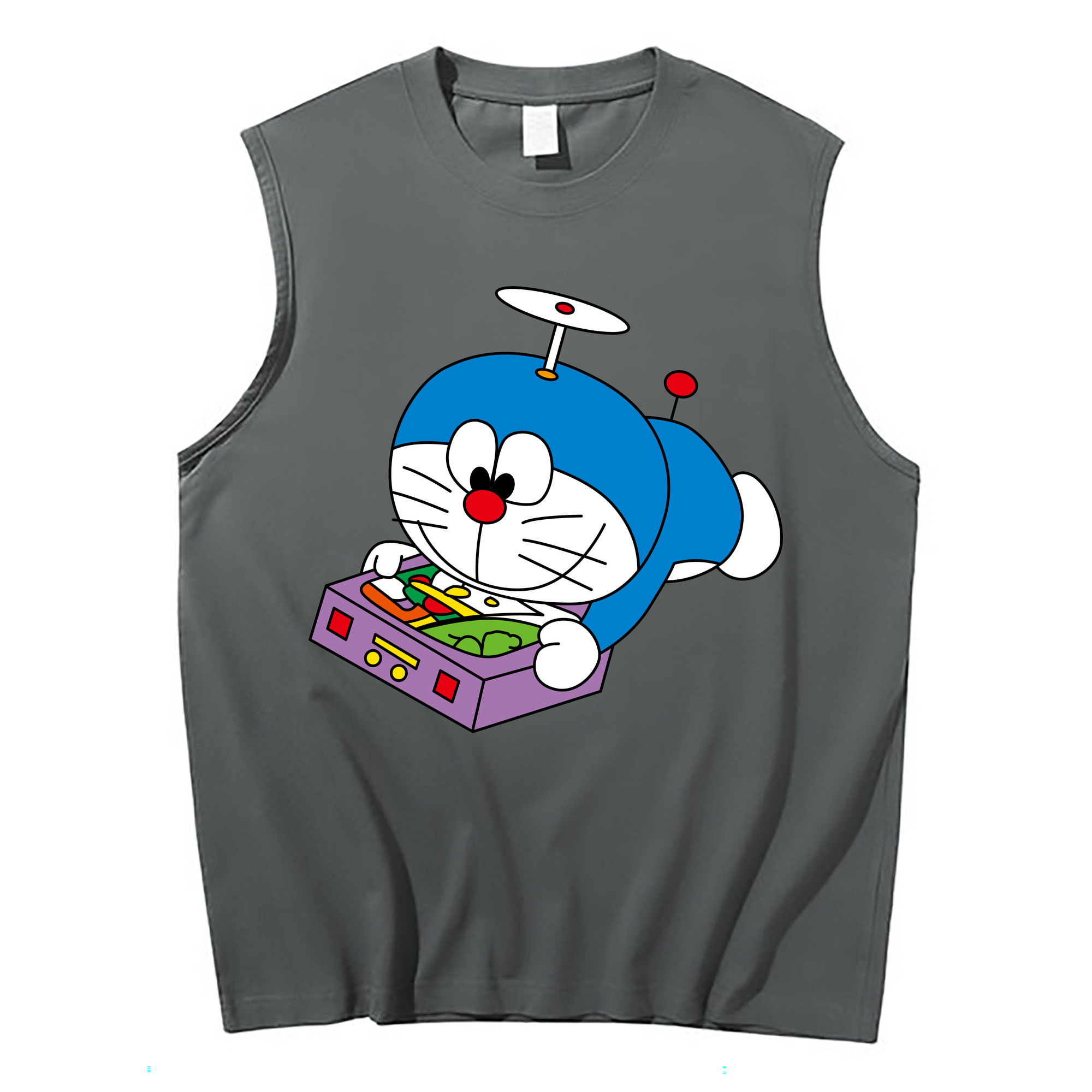 （画像用） ドラえもん Doraemon コットン100％タンクトップ（フロントプリント）